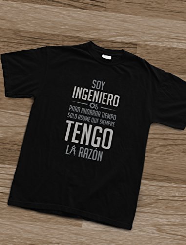 Green Turtle T-Shirts Camiseta para Hombre - Regalos para Ingenieros - Soy Ingeniero Asume Que Siempre Tengo la Razón Medium Azul Oscuro