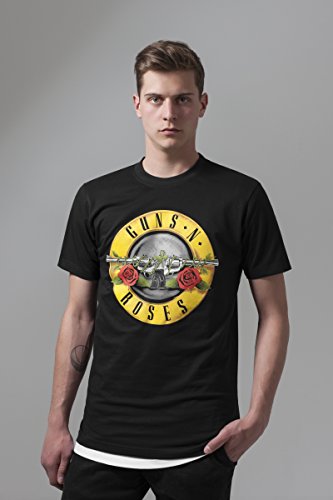 Guns N Roses Classic Logo – Camiseta para hombre, color negro, L