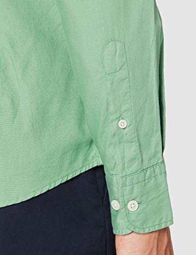 Hackett London GMT Dye OXF KC Camisa, Verde (6frwshd Clover 6fr), 39 (Talla del fabricante: Medium) para Hombre