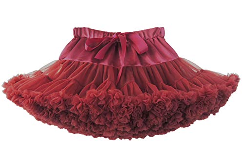 Happy Cherry - Falda de Princesa de Tutú para Bebé Nina Vestido Corto de Tul para Danza Fiestas de Cosplay Boda Ropa de Volantes para Disfraz Boda para Niñas de 5-7 Años - Azul