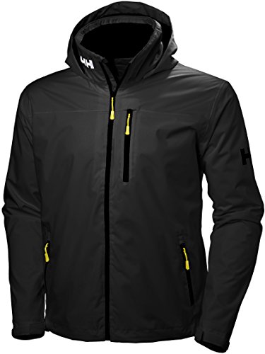 Helly Hansen Crew Hooded Jacket Chaqueta para Hombre, Negro, L