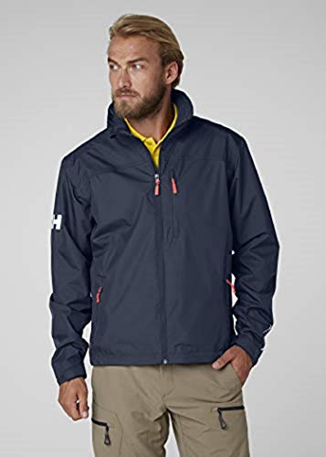 Helly Hansen Crew Midlayer Chaqueta deportiva impermeable, Hombre, Azul (Azul Navy 597), 4XL