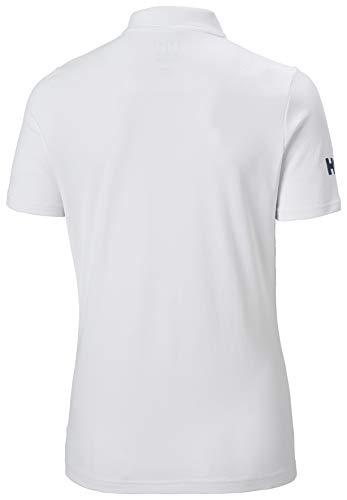 Helly Hansen Crew Tech Camisa Polo, Mujer , Blanco, M