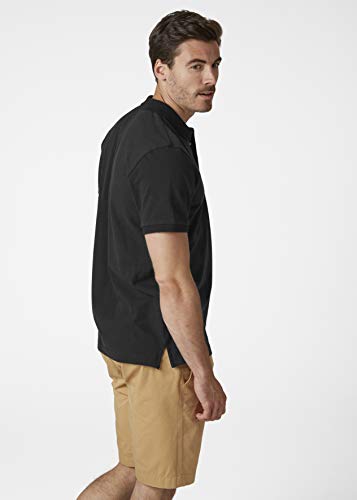 Helly Hansen TRANSAT Polo Polo, Hombre, Negro (Negro 990), Small (Tamaño del Fabricante:S)