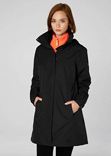 Helly Hansen W Aden Long Coat Jacket, Mujer, Black, XL