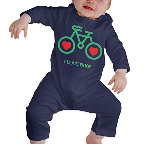 I Love Bike Verano Manga Larga Niñas Niños Bebé Mameluco De Algodón Recién Nacido Bebé Traje De Cuerpo Bebé Pijama Niño Mono