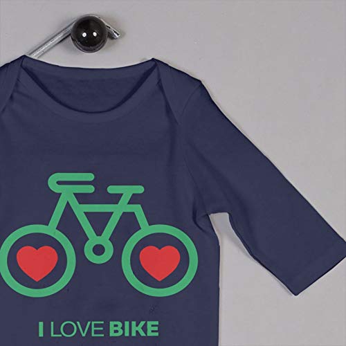 I Love Bike Verano Manga Larga Niñas Niños Bebé Mameluco De Algodón Recién Nacido Bebé Traje De Cuerpo Bebé Pijama Niño Mono