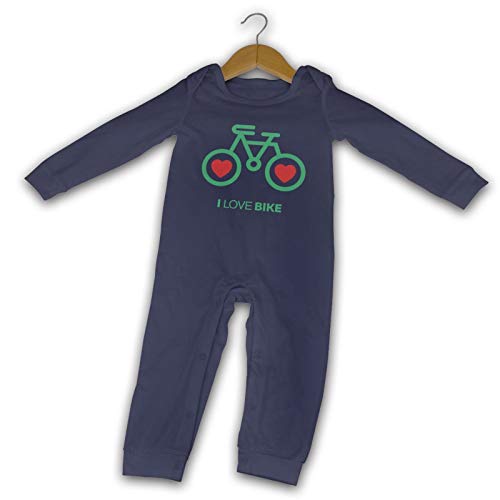 I Love Bike Verano Manga Larga Niñas Niños Bebé Mameluco De Algodón Recién Nacido Bebé Traje De Cuerpo Bebé Pijama Niño Mono