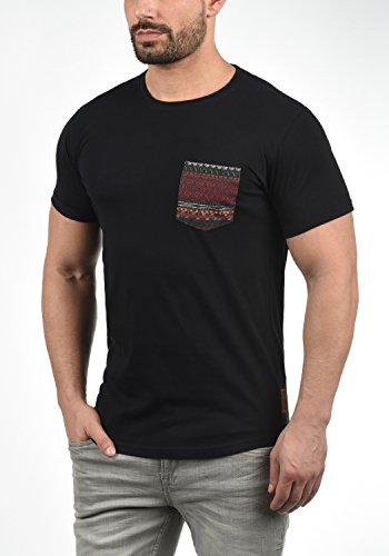 INDICODE Paxton - Camiseta para Hombre, tamaño:S;color:Black (999)