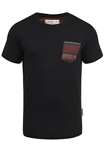 INDICODE Paxton - Camiseta para Hombre, tamaño:S;color:Black (999)