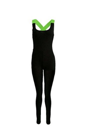 Jellbaby Moda Deportes Traje De Yoga Mono Pantalones Vendaje Largos Monos Para Las Mujeres Tamaño L (Verde Fluorescente2)