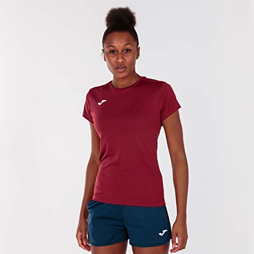 Joma Combi Camisetas Señora, Mujer, Burdeos, S