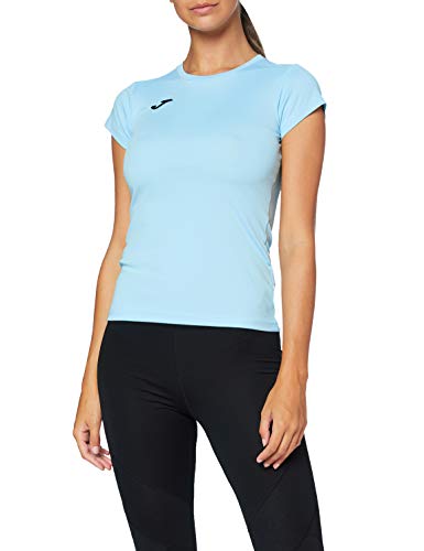 Joma Combi Woman M/C Camiseta Deportiva para Mujer de Manga Corta y Cuello Redondo, Azul (Blue), S