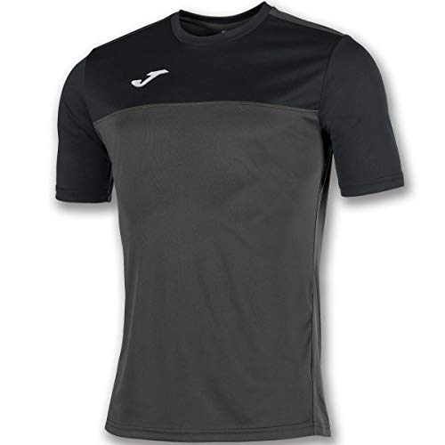 Joma Winner Camisetas Equip. M/C, Hombres, Antracita-Negro