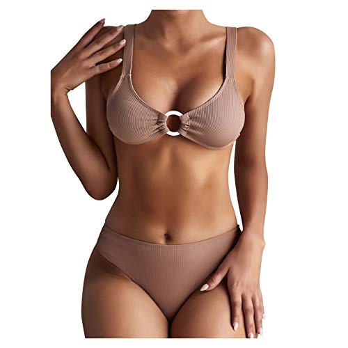 JUNGE Bañadores Efecto Vientre Plano, Bañadores Cuello Halter, Bañadores Transparentes Mujer, Braguita De Bikini Alta, Bañador Mujer Pantalon Corto, Bañadores De Chicas, Camiseta Playa Mujer, XXXXX