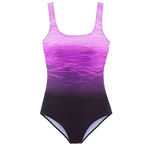 Jywmsc Mujer Traje de una Pieza con Relleno Bañador Push up Ropa de Baño Cintura Alta Tankini