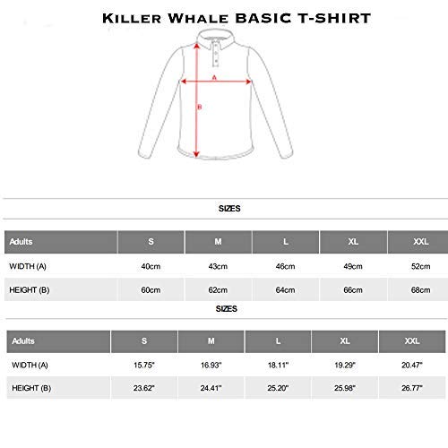 Killer Whale Camiseta Mujer Manga Corta Algodón Básica (Rosa, S)