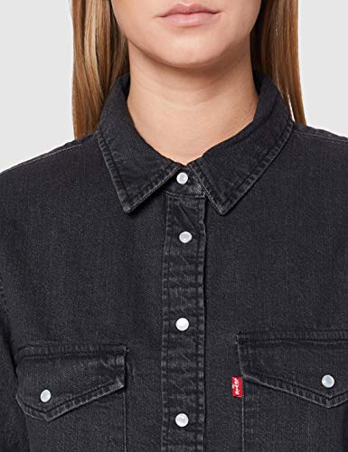 Levi's Essential Western Blusa, Black (Black Sheen (2) 0004), L para Mujer