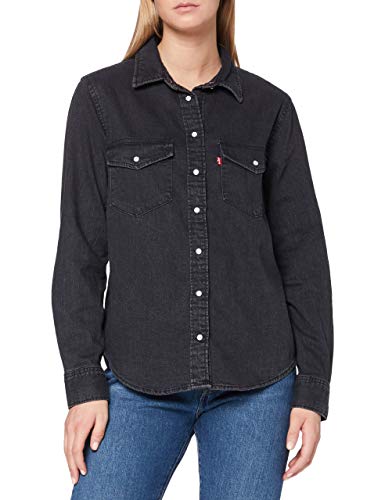 Levi's Essential Western Blusa, Black (Black Sheen (2) 0004), XS para Mujer