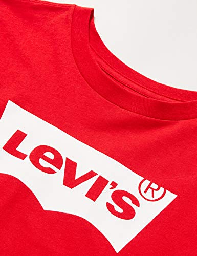 Levi's Kids Lvg Light Bright Cropped Top Camiseta Super Red para Niñas