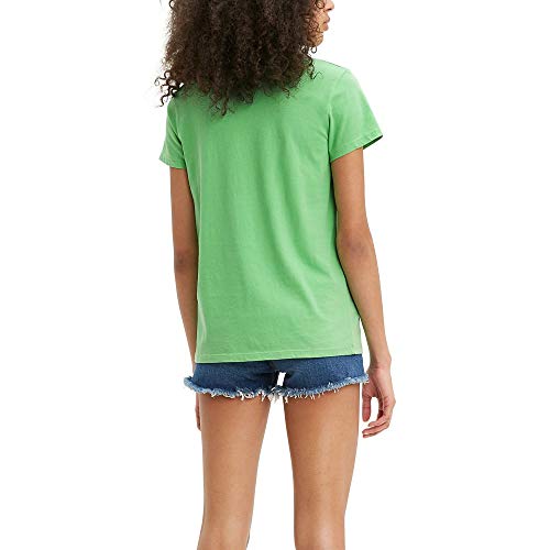 Levi's tee Shirt Camisa, Box Tab Umriss Absinth - Pastilla para Caja, Color Verde, XXL para Mujer