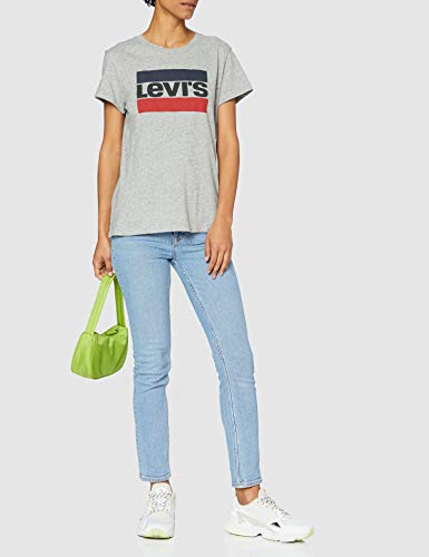 Levi's The Perfect Tee, Camiseta, Mujer, Gris (Sportswear Logo Tee Smokestack 303), 2XS