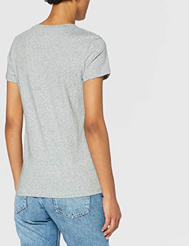 Levi's The Perfect Tee, Camiseta para Mujer, Gris (Better Batwing Smokestack Smokestack Htr 263), Medium