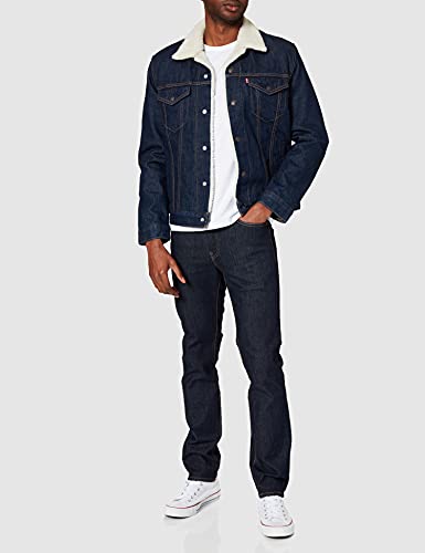 Levi's Type 3 Sherpa Trucker, Chaqueta para Hombre, Azul (Rockridge Trucker 0084), Small