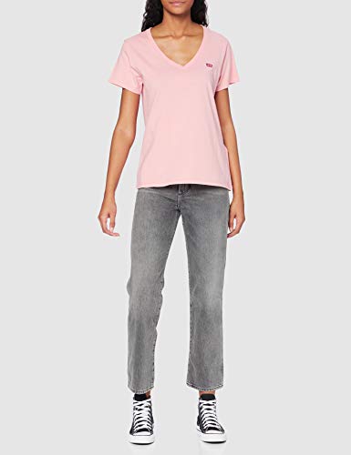 Levi's Vneck Camiseta, Peony, Large para Mujer