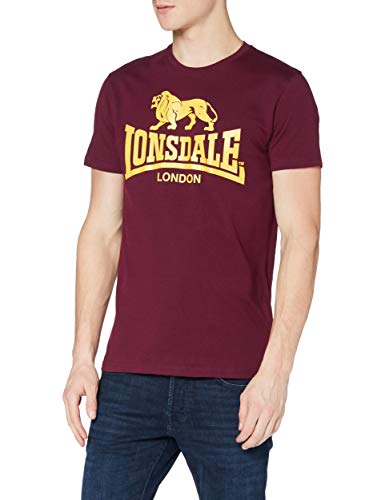 Lonsdale Camiseta Manga Corta Logo Burdeos M (UK S)