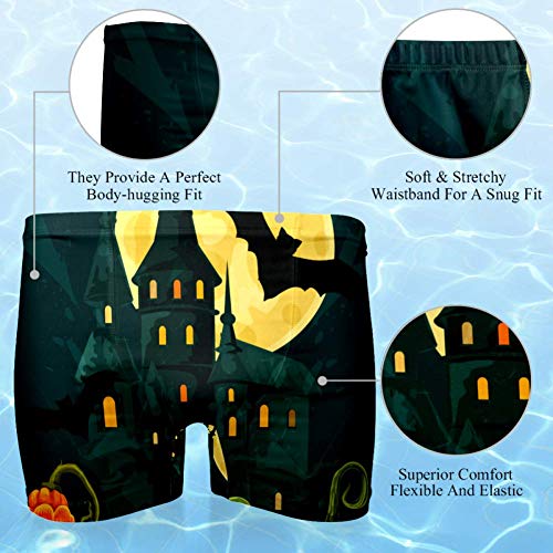 LORVIES Calabazas de Halloween para hombre, bañador de secado rápido, talla S multicolor XL