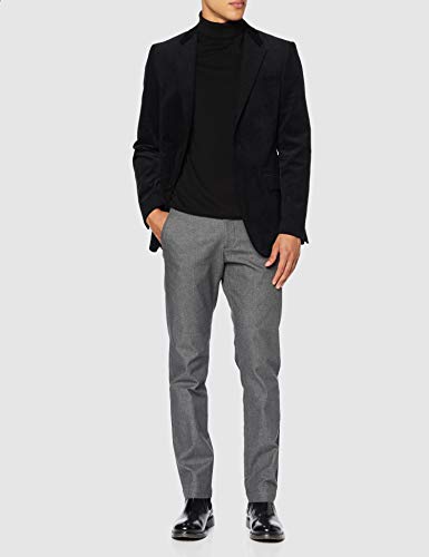 Marca Amazon - find. Americana Casual de Pana Hombre, Negro (Black), 48, Label: 38