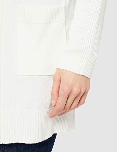 Marca Amazon - find. Chaqueta Larga Mujer, Blanco (Blanco), 46, Label: XXL