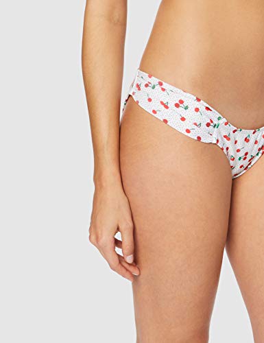 Marca Amazon - IRIS & LILLY Conjunto de Bikini Mujer, Multicolor (Cherry Print), S, Label: S