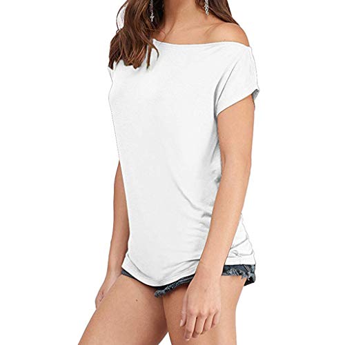 MEIbax Mujer Camiseta Tirantes Verano/Hombro sin Tirantes Color sólido/Mujeres Camisetas sin Mangas Tank Tops Dama Blusa Camisas Chaleco Deportiva Deporte Gimnasio Casual Suelta