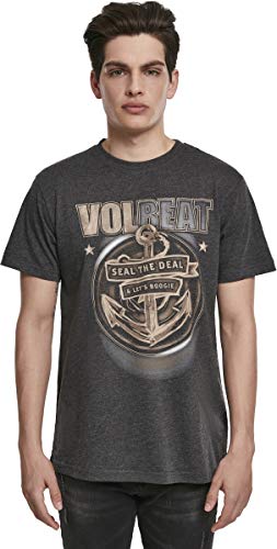 MERCHCODE Volbeat Seal The Deal tee 1012 - Camiseta de Manga Corta para Chico, Talla XL