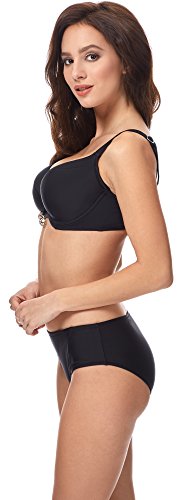 Merry Style Bragas de Bikini Parte de Abajo Bañador Mujer 18 (Negro (9240), 44)