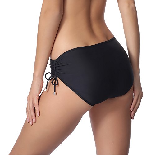 Merry Style Bragas Tanga de Bikini Parte de Abajo Bañador Mujer M30 (Negro (9240), 44 (Tallas del Productor: XXL))