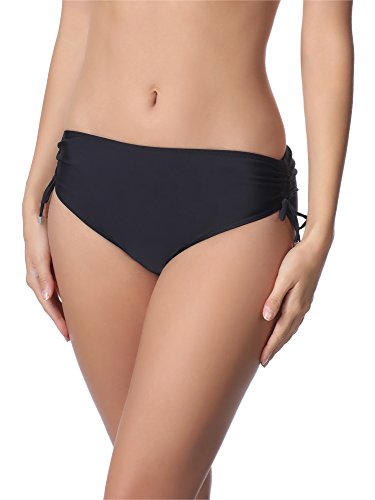 Merry Style Bragas Tanga de Bikini Parte de Abajo Bañador Mujer M30 (Negro (9240), 44 (Tallas del Productor: XXL))