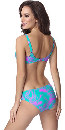 Merry Style Conjunto Bikini Sujetador y Bragas 2 Piezas Mujer F07 (Patrón-324, ES (Top 95F / Bragas 42))