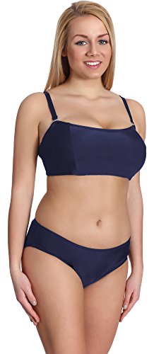 Merry Style Conjunto Bikini Sujetador y Bragas Bañador 2 Piezas Mujer P610-62MIX (Azul Oscuro, EU(Top 85 B / 42)=ES(100B/44))