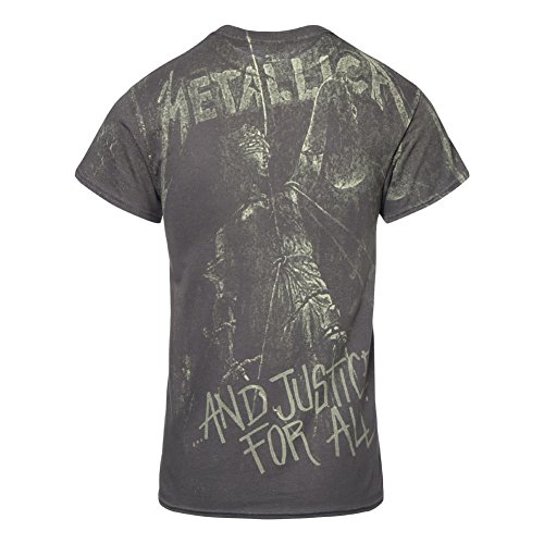 Metallica - Camiseta con diseño delante y detrás - Justice Neon