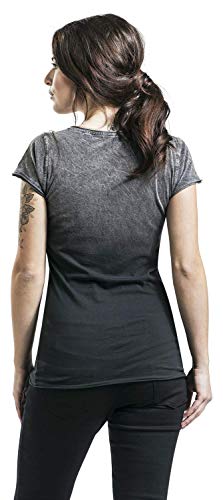 Metallica Ouija Guitar Mujer Camiseta Negro/Gris L, 100% algodón, Regular