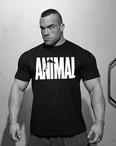 Minetom Verano Cuello Redondo Premium T-Shirt Hombre Camiseta para Hombre Básica De Manga Corta Fitness Sports Manga Corta Animal Imprimir tee Negro EU L