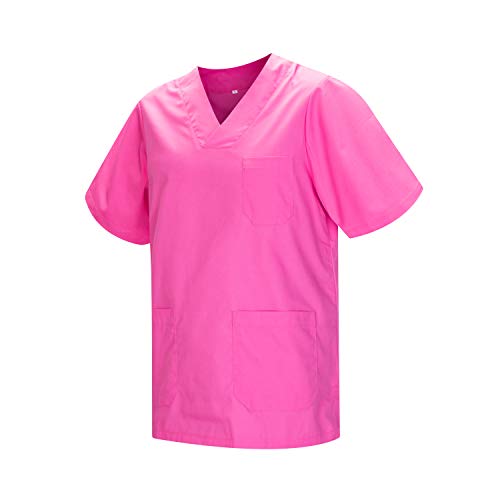 MISEMIYA - Casaca Unisex MÉDICO Enfermera Uniforme Limpieza Laboral ESTÉTICA Dentista Veterinaria Sanitario HOSTELERÍA - Ref.817 - L, Rosa