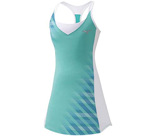 Mizuno Printed Dress Vestido, Mujer, Atlantis, S