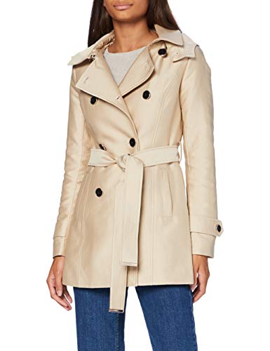 Morgan Trench mi-Long Gustav Gabardina, beige, 44 alto para Mujer