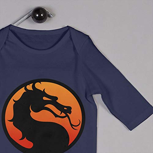 Mortal-Kombat Logo Verano Manga Larga Niñas Niños Bebé Mameluco De Algodón Recién Nacido Traje De Cuerpo Bebé Pijama Niño Mono