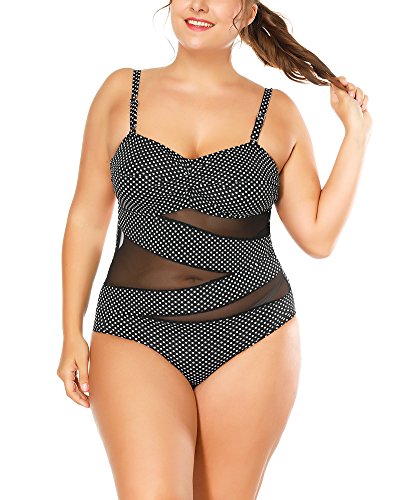 Mujer Bikini Tallas Grandes Traje De Baño De Una Pieza Push Up Monokini Beachwear Swimwear Deportivo M