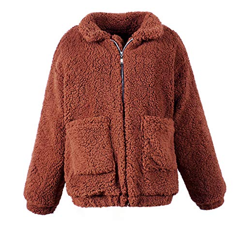 Mujer Sudadera con Capucha para Mujer Rebajas Talla Grande suéter para Mujer otoño e Invierno Camisa de Manga Larga Chaqueta Caliente botón de Felpa Descuento riou